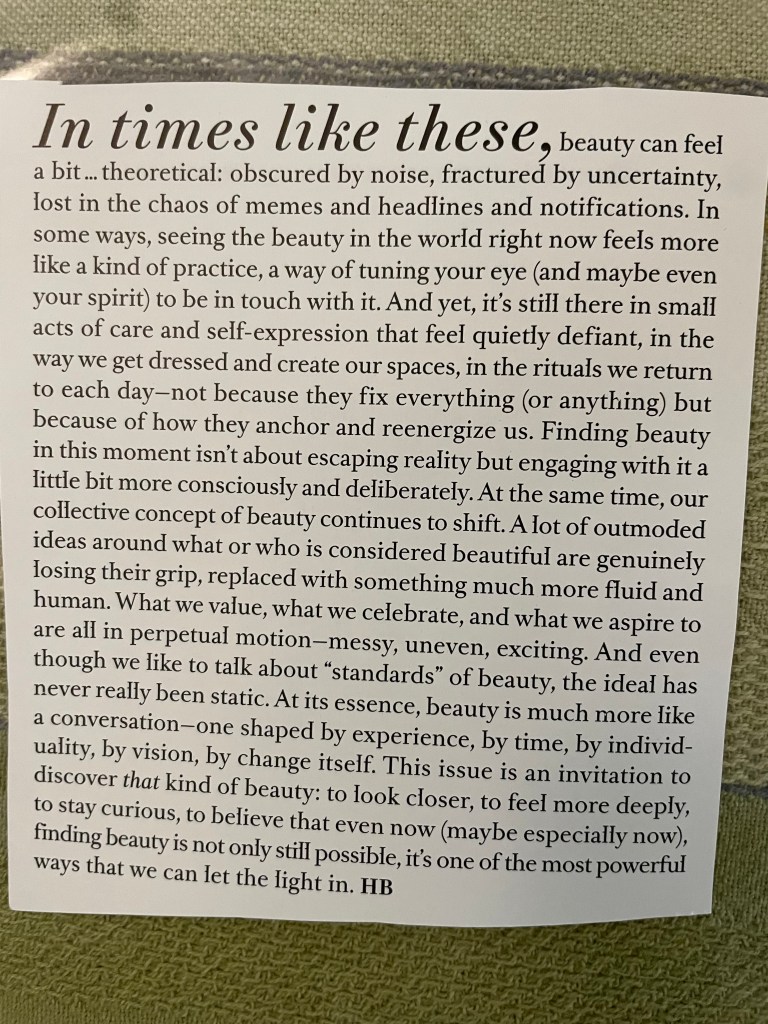 Harper's Bazaar Beauty Issue